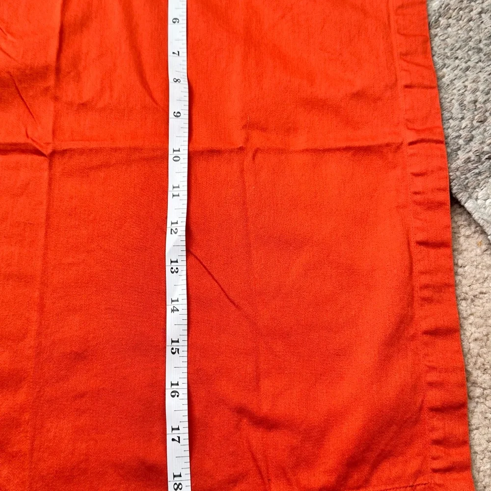 Crate & Barrel 100% Cotton Napkins Orange (19.5 Inch By 20 In)